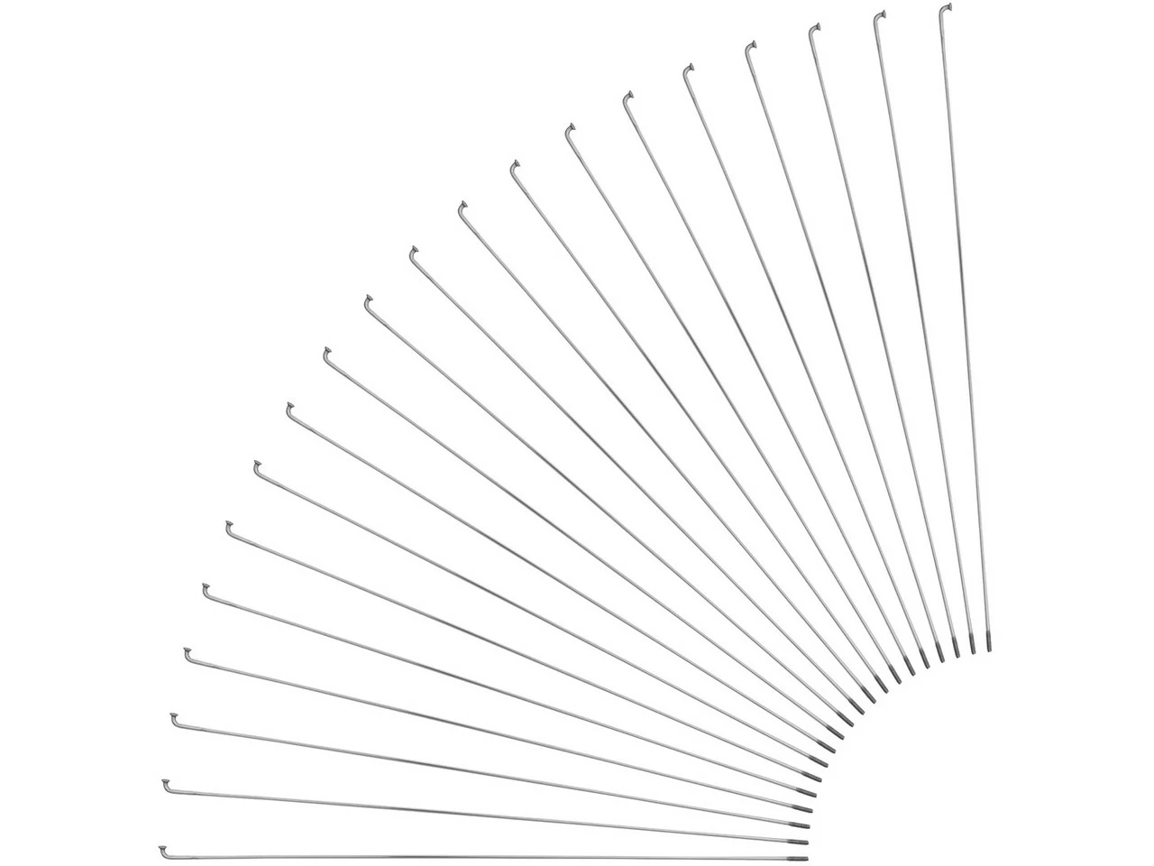 Sapim Rayons D-Light J-Bend + Écrous - 20 Pièces 1 Sapim Rayons D-Light J-Bend + Écrous - 20 Pièces