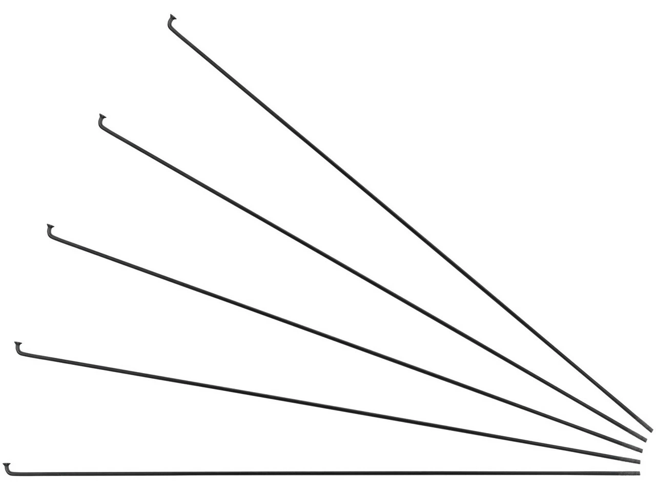 Sapim Rayons Leader J-Bend + Écrous - 5 Pièces 1 Sapim Rayons Leader J-Bend + Écrous - 5 Pièces