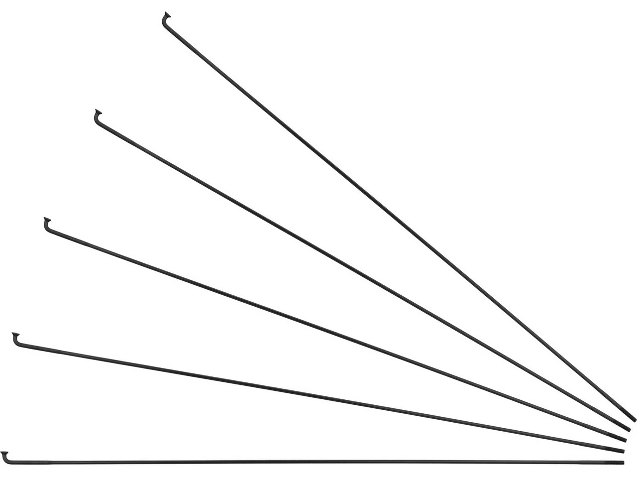 Sapim Rayons Race J-Bend + Écrous - 5 Pièces 1 Sapim Rayons Race J-Bend + Écrous - 5 Pièces