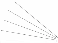 Sapim Rayons Race Straightpull + Écrous - 5 Pièces -Roues 28" Soldes 378053